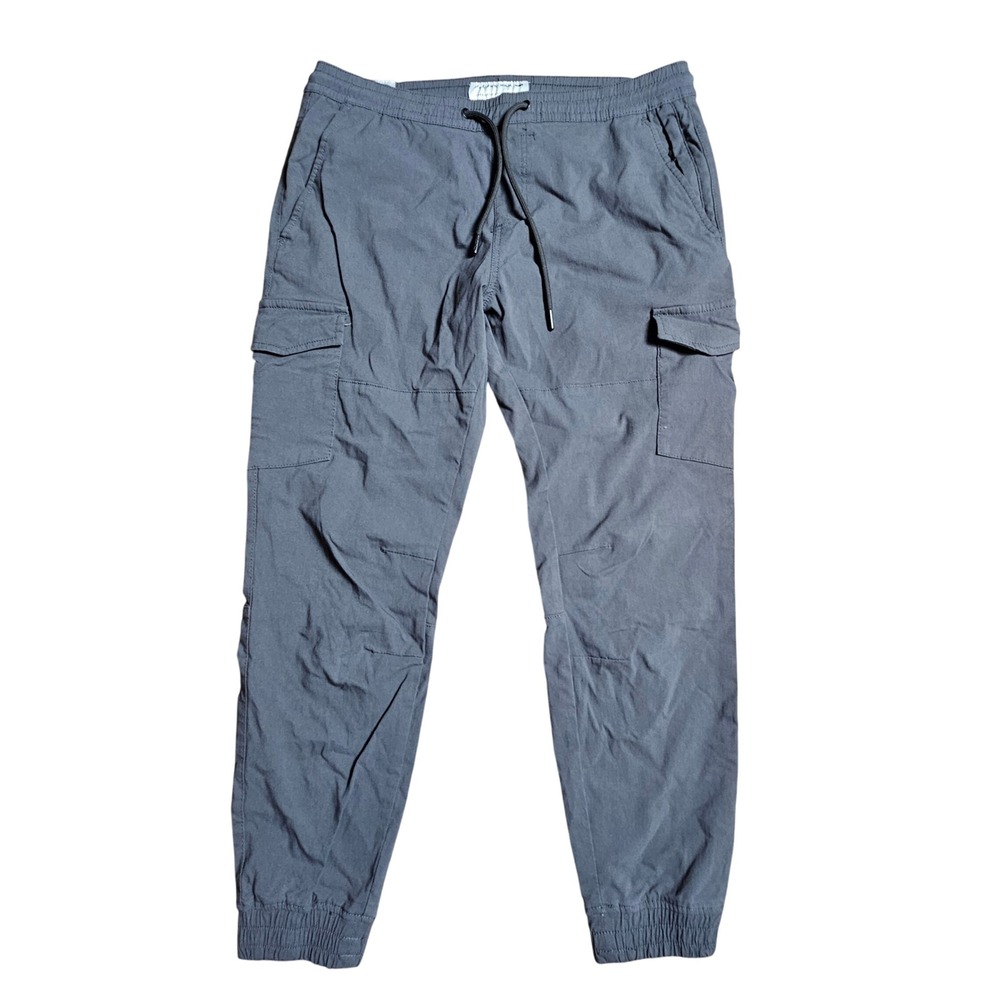 Projek Raw Mens Cargo Jogger Pants L Elastic Waist Stretch Outdoor Streetwear